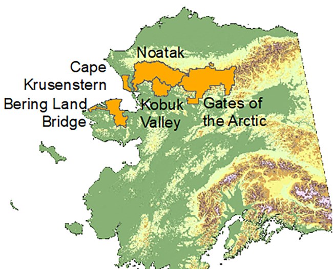 AlaskaParksForBrief_web Map of Arctic parks.