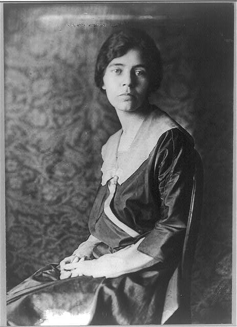 black and white portrait of Alice Paul