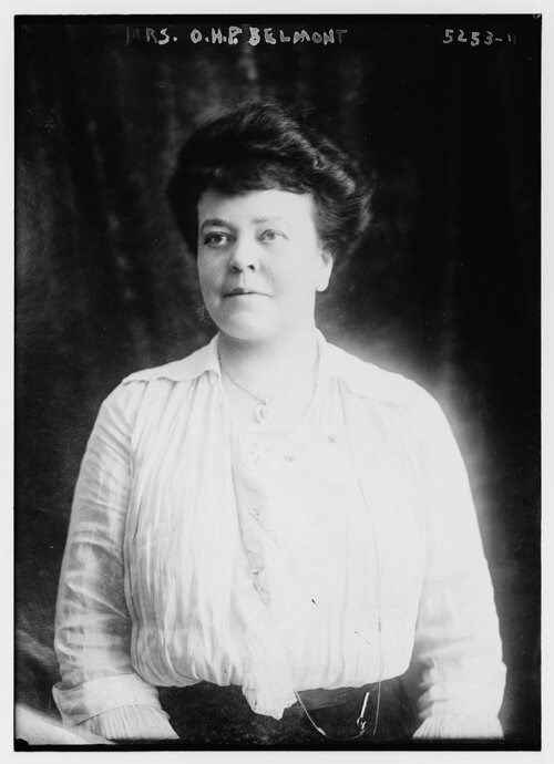 black and white portrait of Alva Belmont, Library of Congress