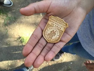 Junior Ranger Badge from the Juan Bautista de Anza National Historic Trail.
