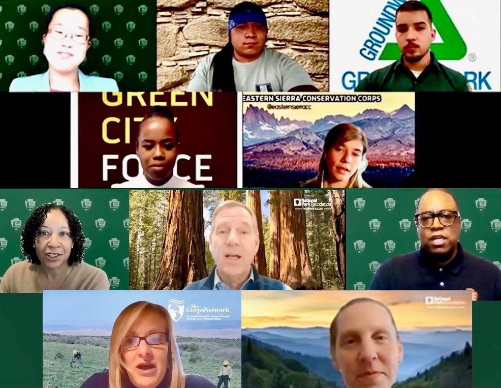 April 22 Earth Day Event All Speakers Screenshot 2 Screenshot of all speakers and panelists from the event