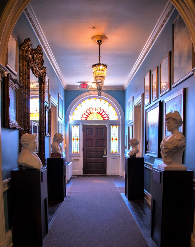 Entrance hall at Belmont Paul Women's Equality National Monument