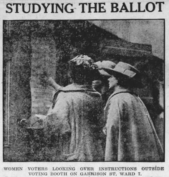 WomenVoting-BostonGlobe Boston women voting in 1920