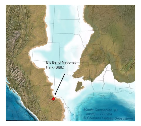 BIBEnewsletter_figure_1 Map of the western interior seaway.