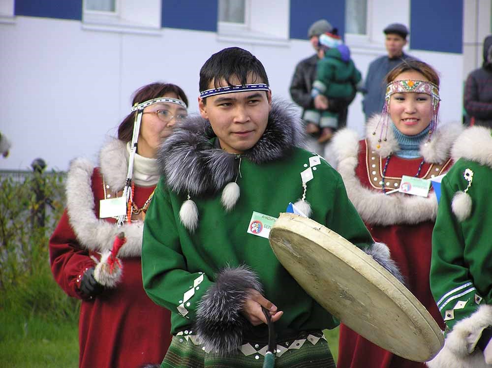 Traditional Indigenous dancers.