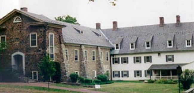 Stone building in rural area