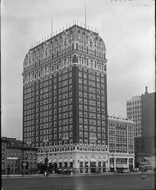 Exterior of the Blackstone Hotel. Library of Congress