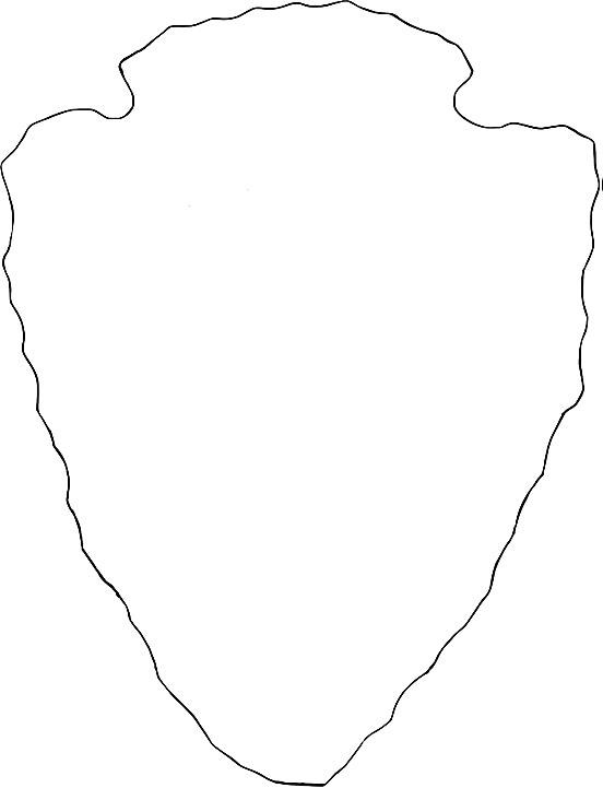 Blank Arrowhead Template Blank arrowhead template to be used to design personalized arrowhead