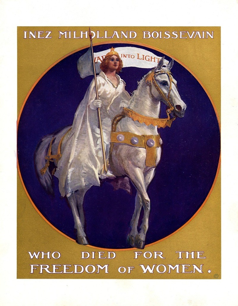 Inez Milholland poster from 1924. Smithsonian NMAH collection