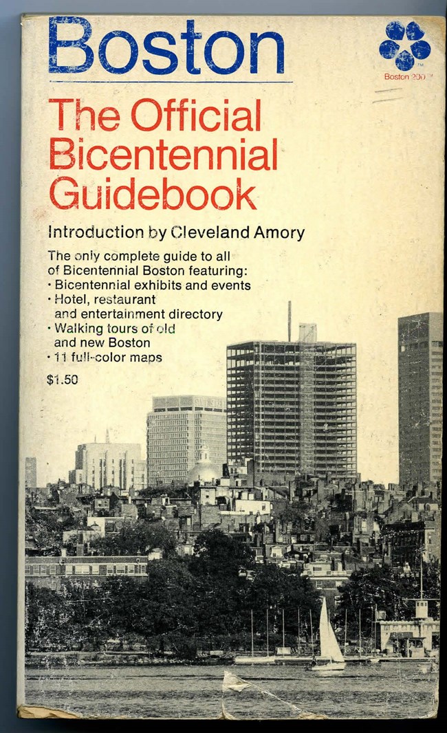 Cover of Boston The Official Bicentennial Guidebook.