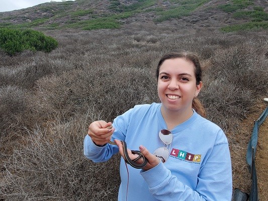CABR Alisa holding racer 2 woman holding a snake