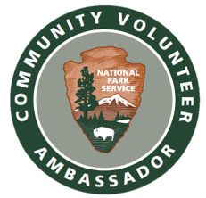 CVA Logo no background 200W A logo for the National Park Service Community Volunteer Ambassador