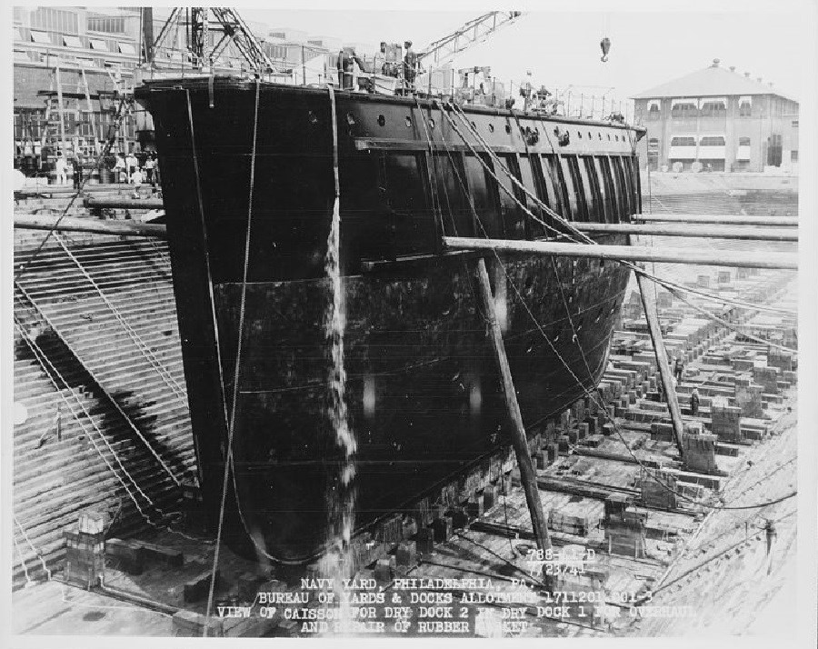 Caisson in dry dock_1941_PNYA_LOC pa3416_cover image