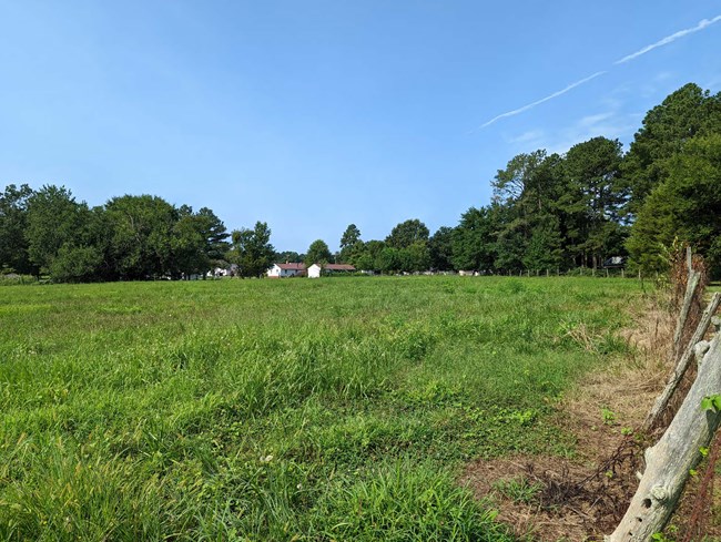The portion of the Seven Pines Battlefield protected through a Battlefield Land Acquisition Grant.
