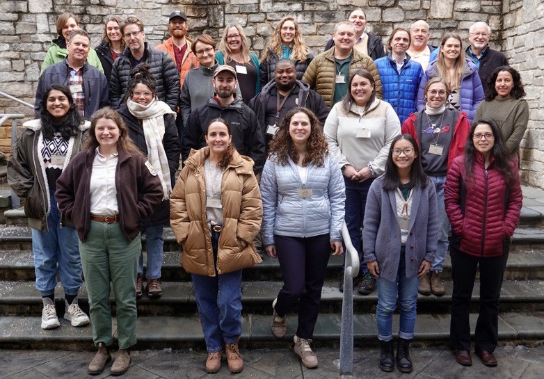 USFWS Course Group of people standing a on a set of steps