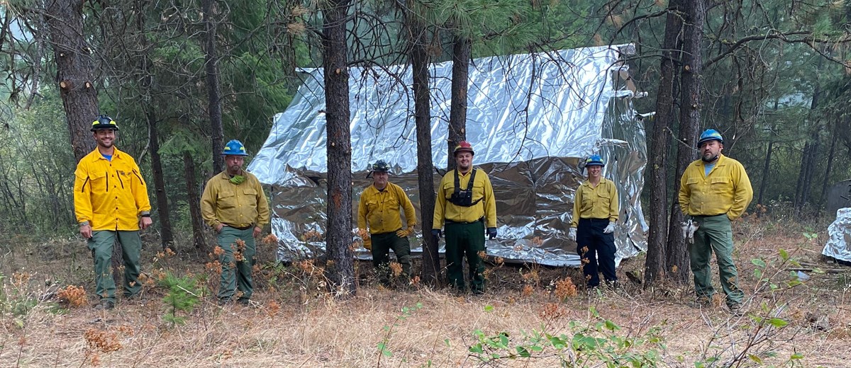 Structure Protection Crew, Inchelium Complex Fires Structure Protection Crew, Inchelium Complex Fires