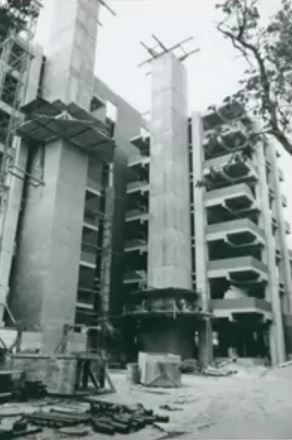 The Richards Lab building construction photos circa 1961.