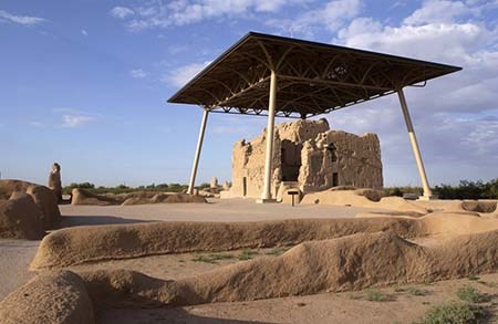 The Great House and roof shelter.