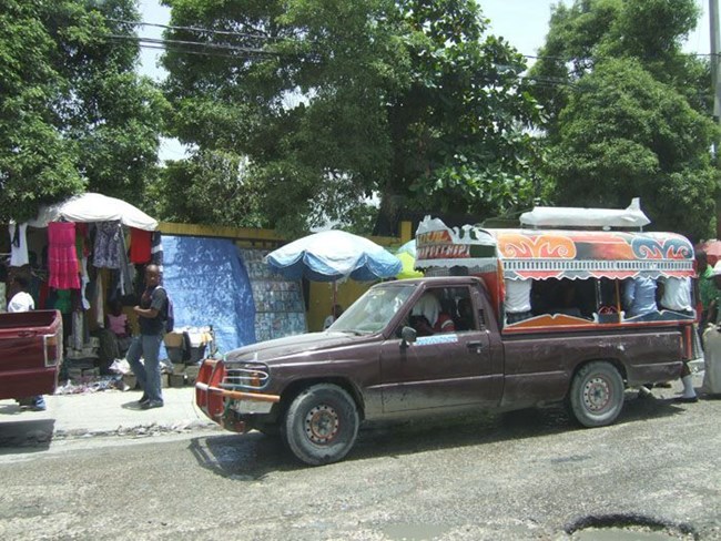 Working in Haiti. Working in Haiti.