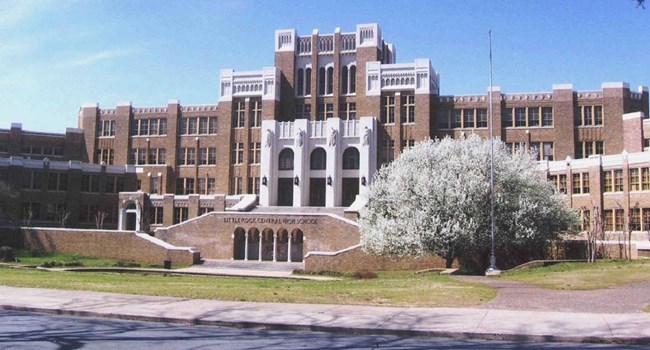 Large high school building