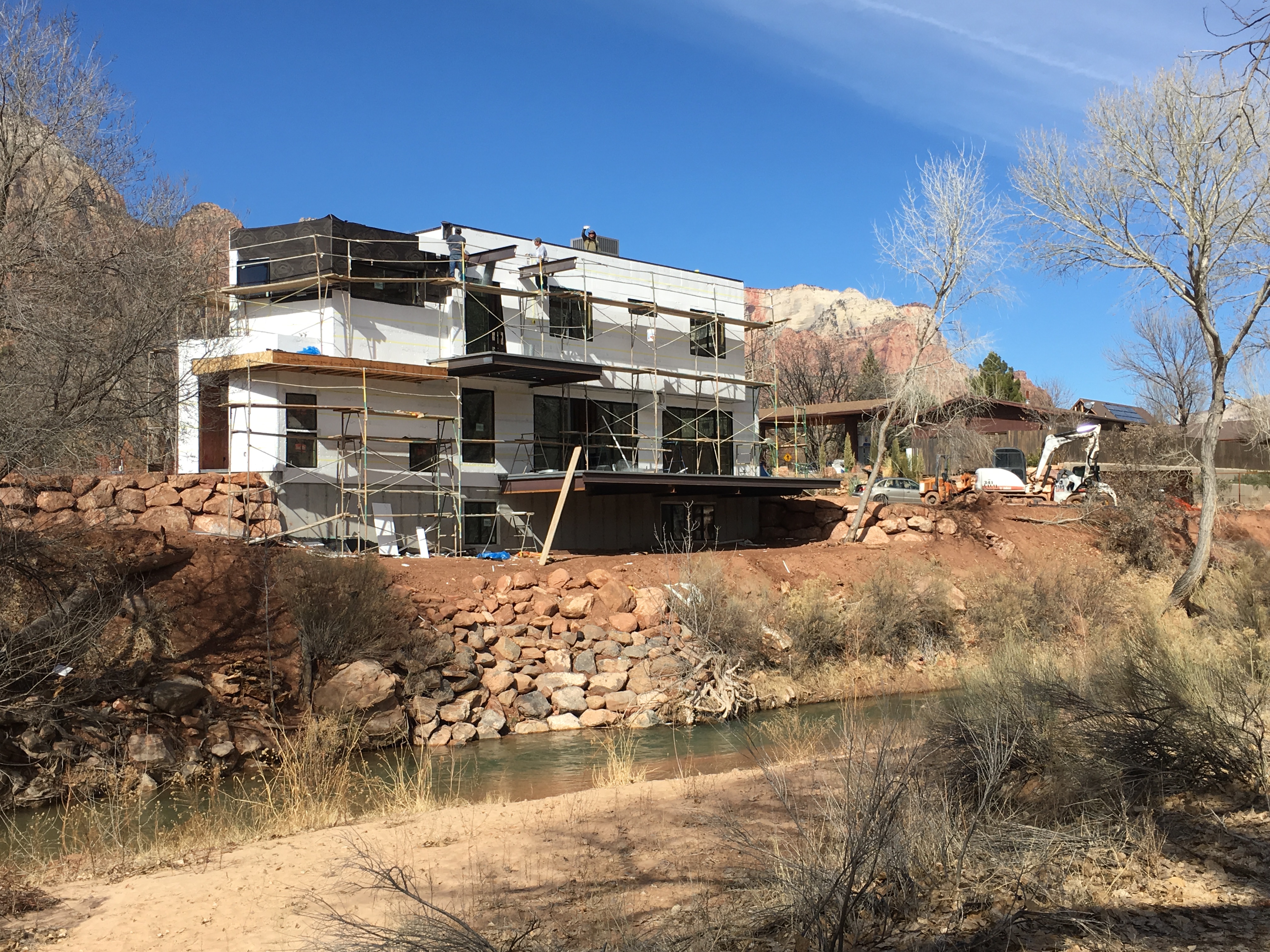 Development along the banks of the Virgin River