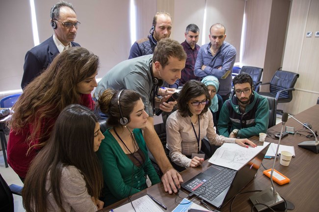 Training Syrian heritage professionals with photogrammetry software.