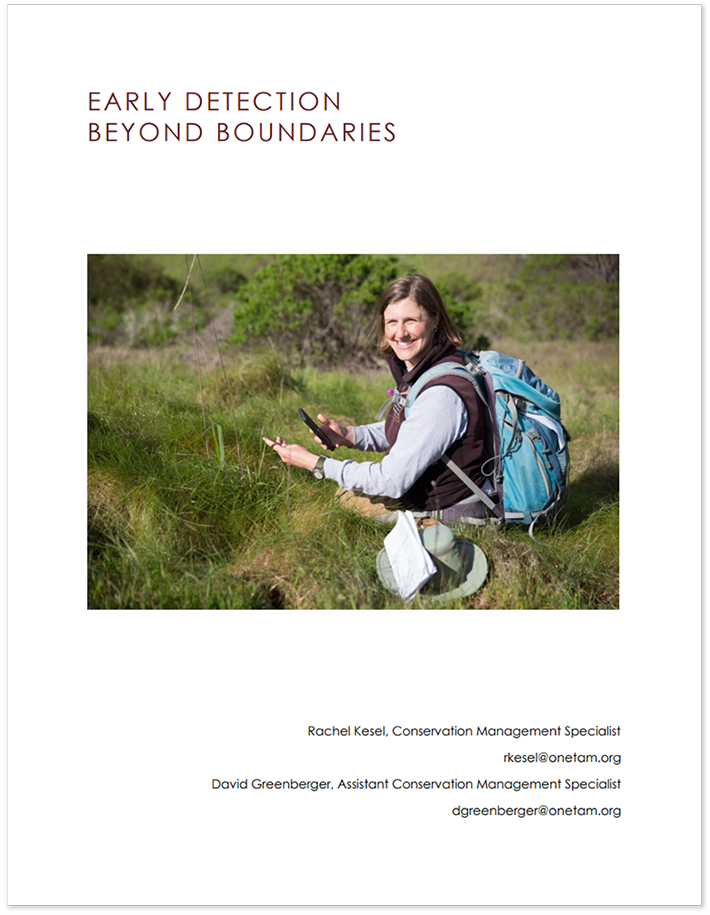 Cover page of "Early Detection Beyond Boundaries"
