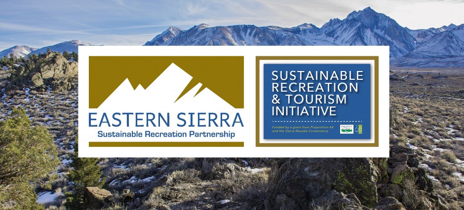lt= Eastern Sierra Sustainable Recreation Partnership Logo. Sustainable Recreation & Tourism Initiative Cover.