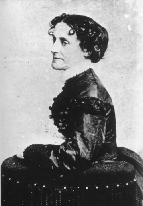 Black and white photo of Elizabeth Van Lew, wikimedia