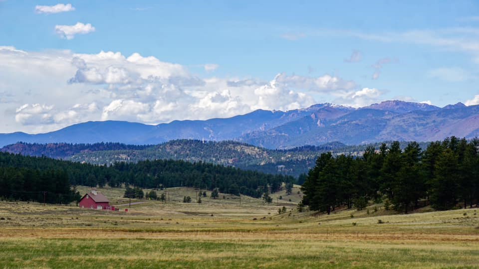 photo of a scenic mountain valley