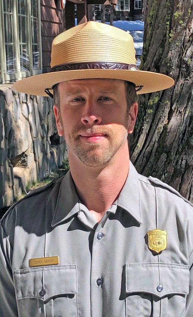 white male park ranger in uniform