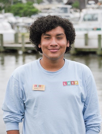 Jhulian Gutierrez in an LHIP shirt