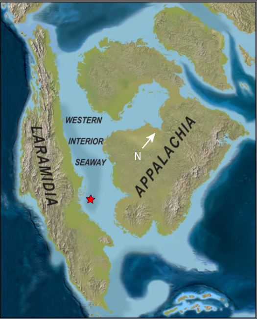 map of north america showing ancient seaway