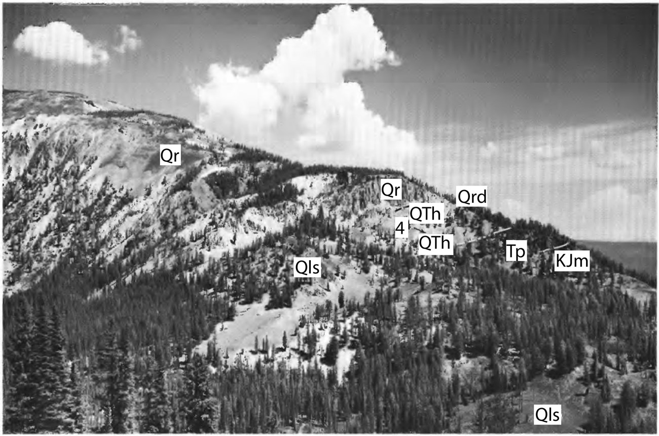 black and white photos of hillside and ridge