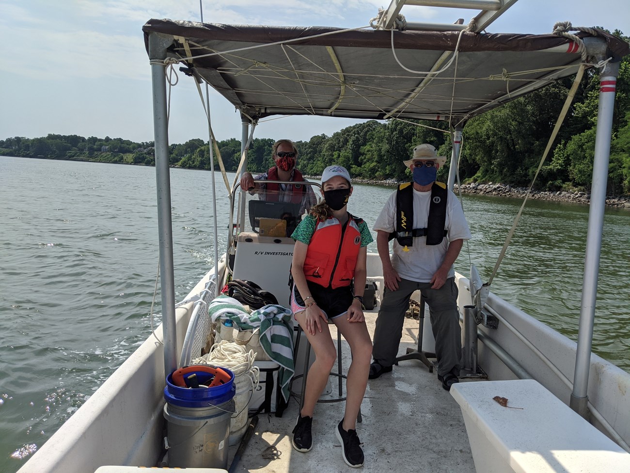 people on a small boat