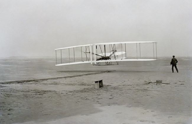 Early airplane.