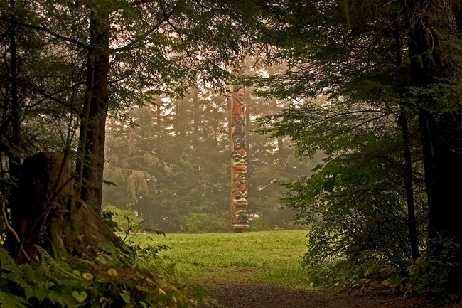 The area of the park known today as the Fort Clearing. NPS Photo.