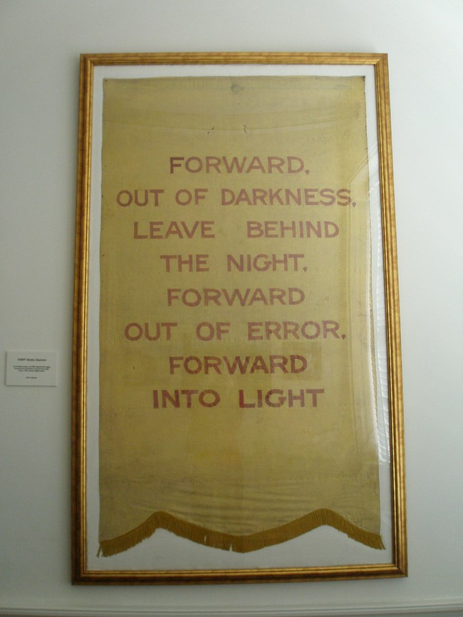 Forward Out Of Darkness Banner at BEPA photo CC BY NC by thisfeministrox Flickr Forward into Light banner CC BY NC by thisfeministrox on Flickr