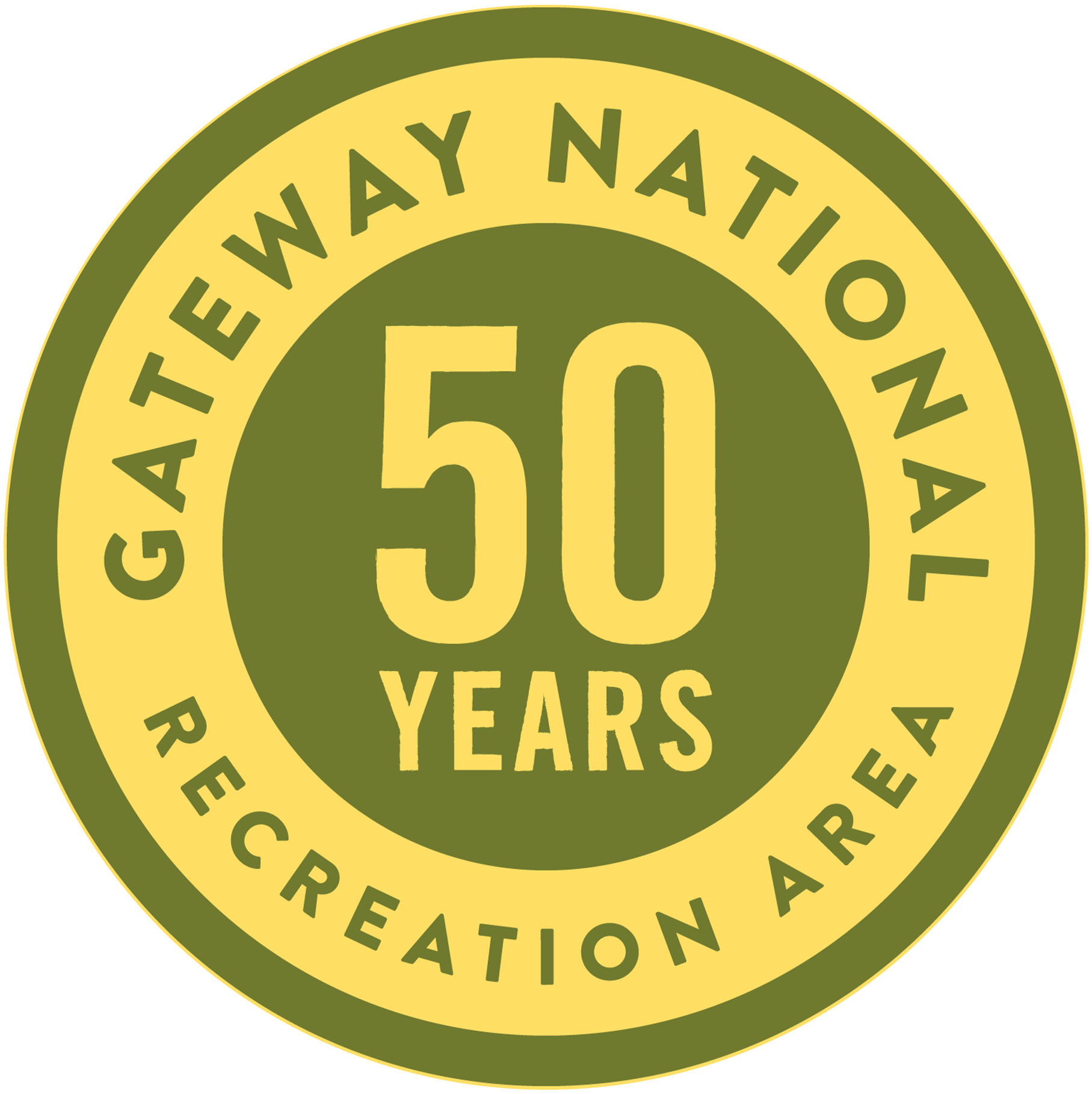 GATE 50th Logo Gateway National Recreation Area 50 Years Logo