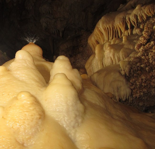 GLCA-CO flowstone photo courtesy Glenwood Caverns