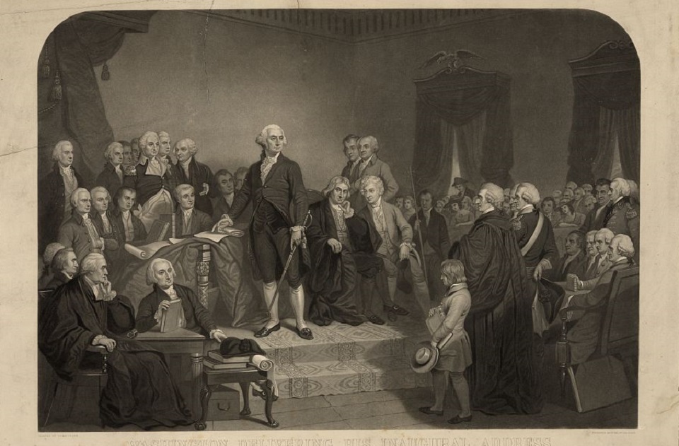 BRITAINS NATIONAL HONOR 1789 GEORGE WASHINGTON'S INAUGURATION MIB 