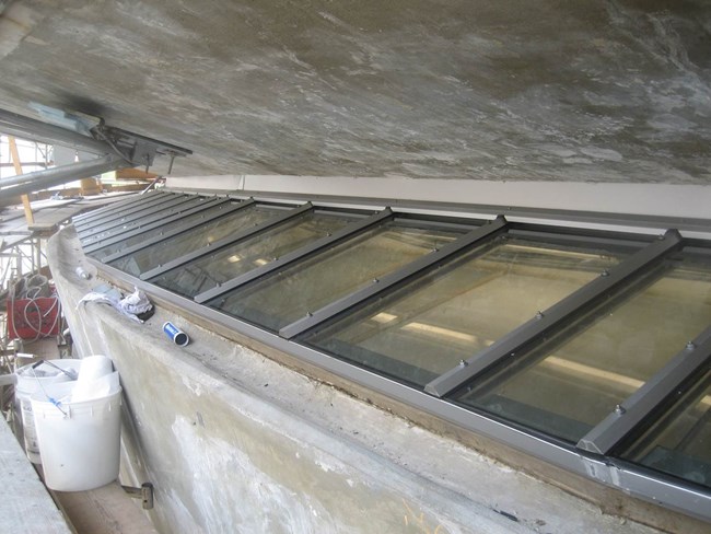 Guggenheim Museum window/skylight restoration. Guggenheim Museum window/skylight restoration.