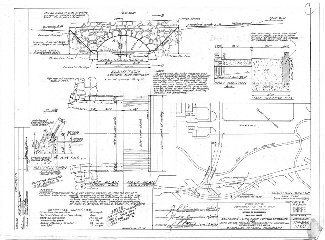 HABS drawing of motor bridge