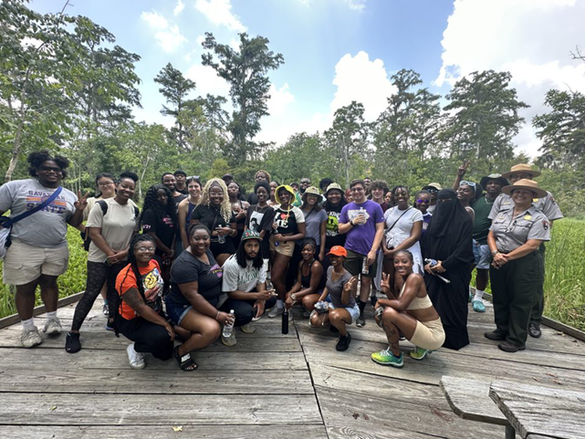 Group photo of HBCUI interns and staff Group photo outside