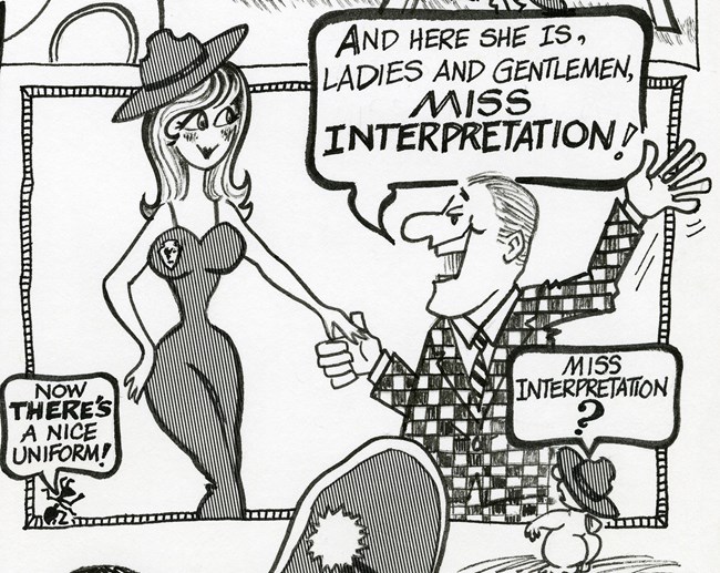 Miss Interpretation Women ranger in a ball gown presented as Miss Interpretation