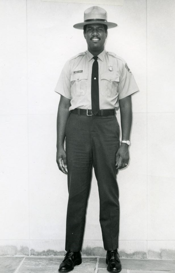 Robert Stanton, 1970 Robert Stanton poses in his uniform and broad-brimmed hat.