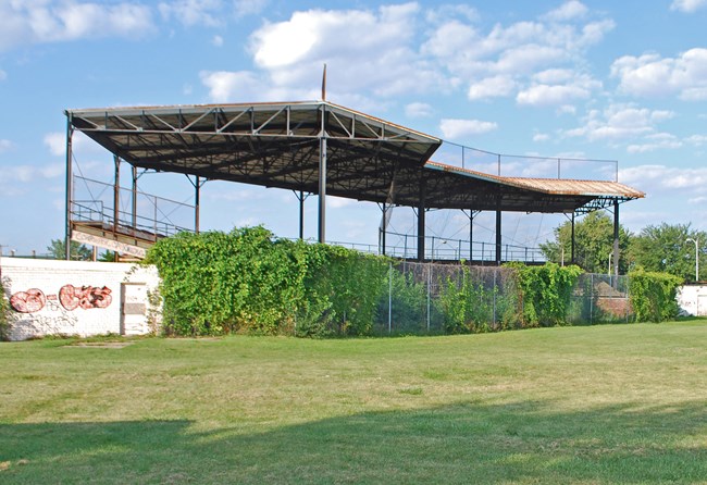 Old baseball grandstand Old baseball grandstand