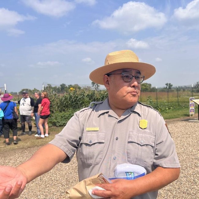 A man in a park ranger uniform