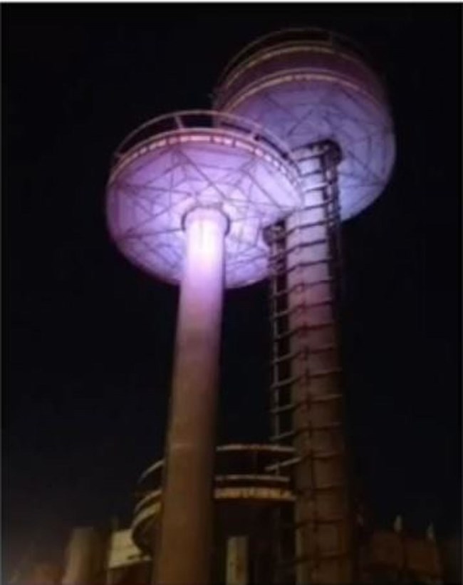 Illuminated Observation Towers.