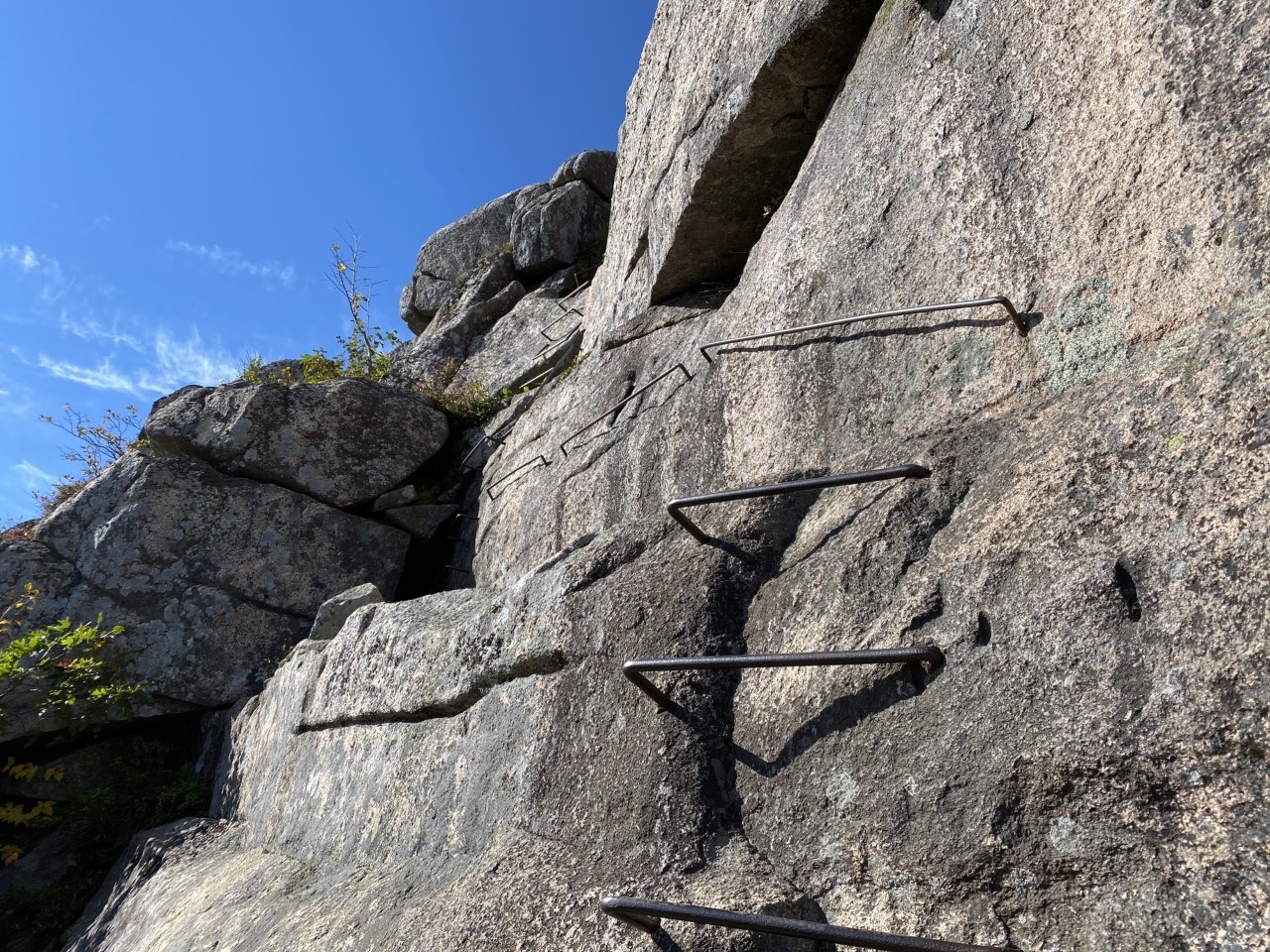 Iron Rungs on the precipice trail